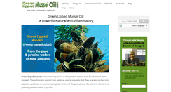 Desktop Screenshot of green-lipped-mussel-oil.com