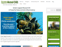 Tablet Screenshot of green-lipped-mussel-oil.com
